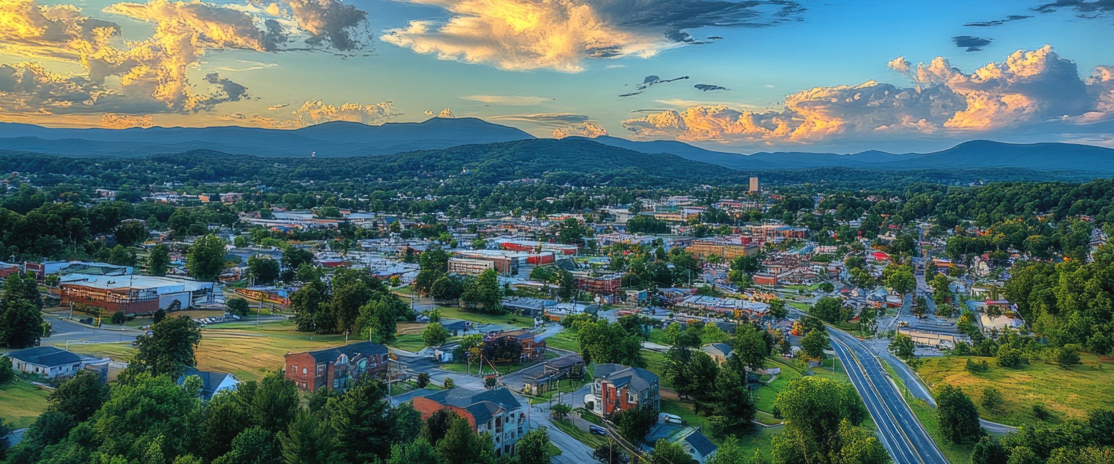 A view of downtown Lynchburg, Virginia